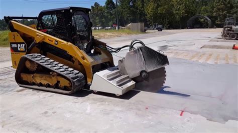 best concrete saw skid steer attachment|skid steer attachment for excavator.